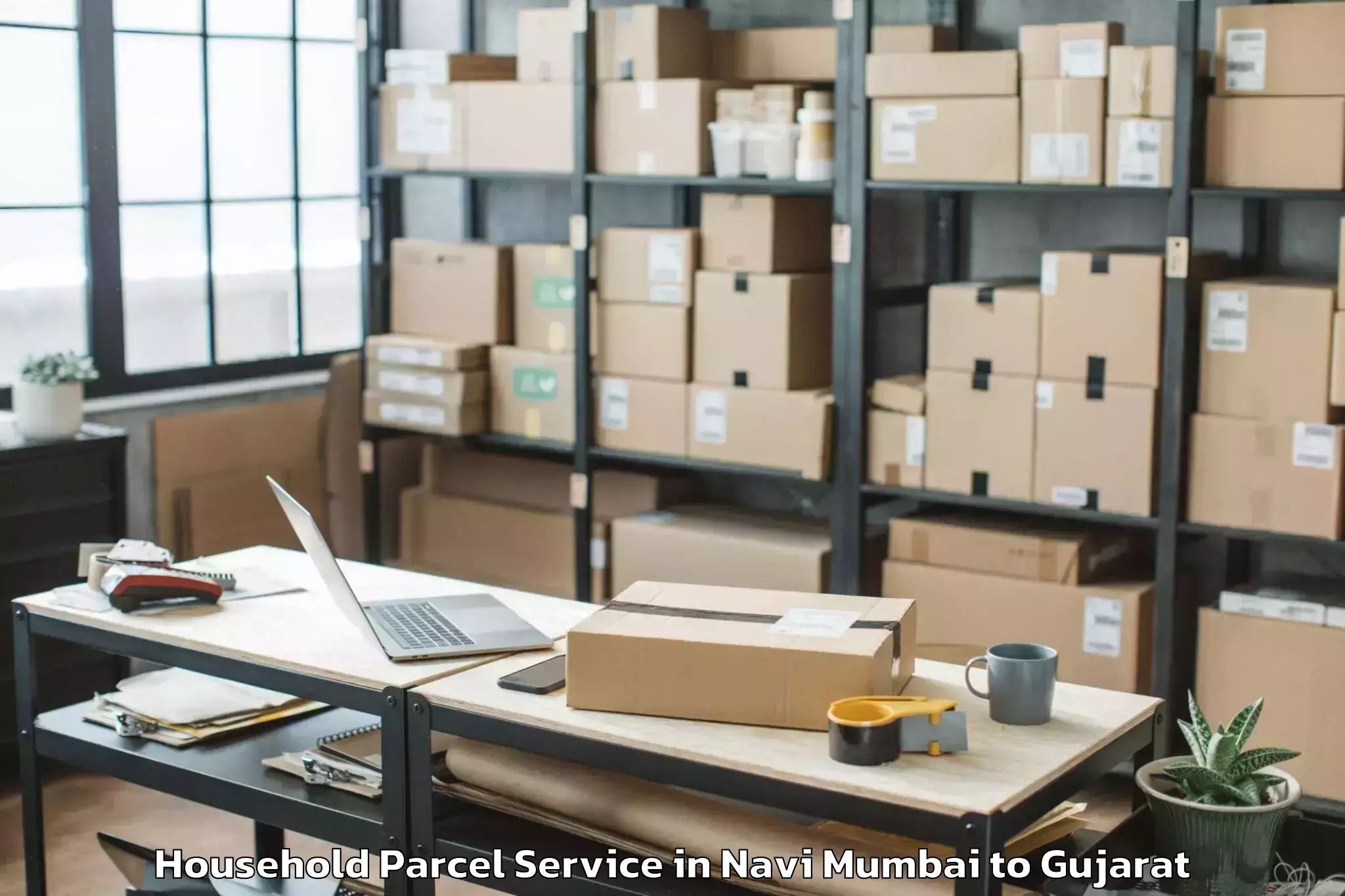 Hassle-Free Navi Mumbai to Sayla Household Parcel